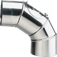 Edelstahl Abgasrohrbogen 110