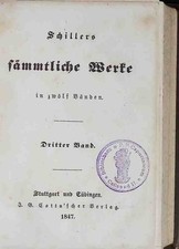 Schillers sämtliche Werke in
