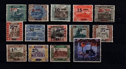 Briefmarken satz saargebiet - satz,