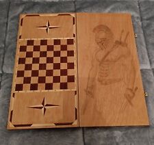 backgammon holz handarbeit