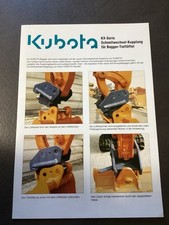 Baumaschinen Prospekte - Kubota Schnellwechsel-Kupplung - Bagger-Tieflöffel