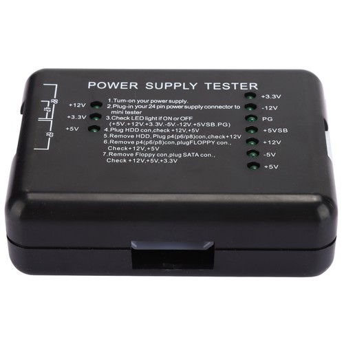 Netzteil tester schwarz abs - schwarz,