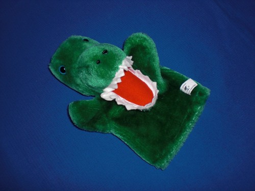 Plushpups krokodil handpuppe - plushpups,