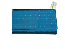 Talis Clutch Abentasche Unterarmtasche Umhängetasche Seide türkis