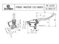BREMBO Handbremspumpe PS 16