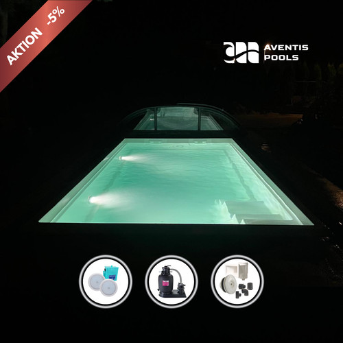 Gfk pool kompakt rechteckig - pool,