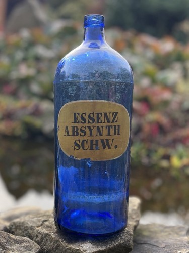 Antike blaue flasche - antike,
