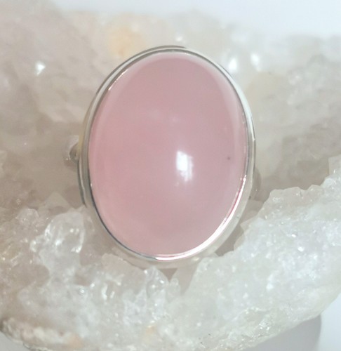 Ring mit rosenquarz - rosenquarz,, 925er