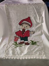 DDR Sandmann Sandmännchen Wandbehang Vorhang Stoff Bild Wandteppich Spielzeug