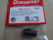 3757  Graupner 3-poliger Microschalter  max. 10 A