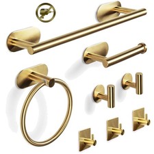 PCS Bad Handtuchhalter Set Toilettenpapierhalter, Handtuchring, 2pcs Handtuch...