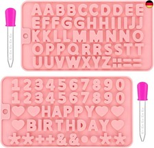 2 Stück Silikon Buchstaben