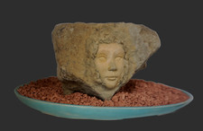 Stein, Naturstein, Skulptur, Figur, Statue, Gesicht, Sandstein, living stone