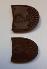 2 Stück Absätze braun