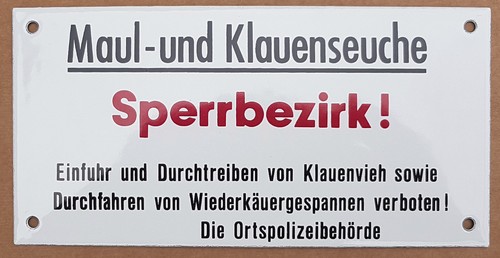Maul und klauenseuche - maul,