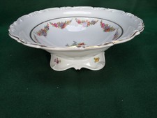 Art Deco Hertel Jakob Rehau Bavaria Porzellan Schale Fußschale