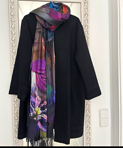 Couchel damen mantel schwarz - mantel,