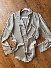 Bluse Hemdbluse H&M Glanz wie