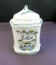 HERR FAYENCE Craquele Kaffeedose Kaffeeaufbewahrung Kaffeebehälter