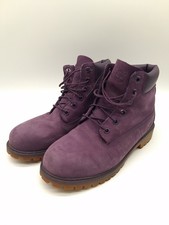 Timberland Stiefel Damen Größe 40 Violett A14T3 Leder Gummisohle