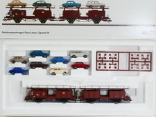 Märklin 46129 Auto Transport Car Pair Laaes 8x VW Ep.IV Mint! OVP SG 1705-23