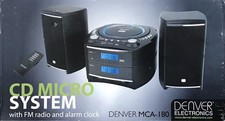 DENVER Mini-Stereoanlage MCA-180, CD-Player, UKW-Radio, schwarz