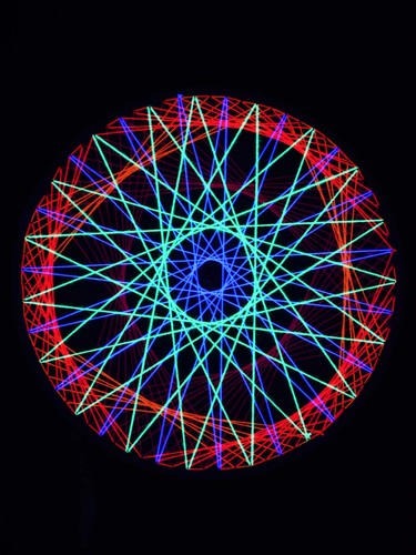 Stringart schwarzlicht deko - stringart,