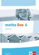 mathe live 6. Ausgabe W: Lösungen Klasse 6 (mathe live. Ausgabe W | Buch | Unbek