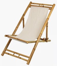 Bambus Relaxstuhl Liegestuhl 135x60cm Strandliege Terrasse NEU.   Nur Abholung!