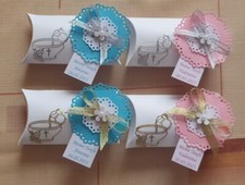 Taufe Gastgeschenke   Rosa Blau Tischdeko Name, Datum ,mit Mandeln Mädchen,Junge