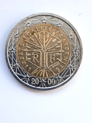 Euro münze frankreich - 2,