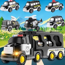 7-in-1-Polizeiauto-Spielzeugse