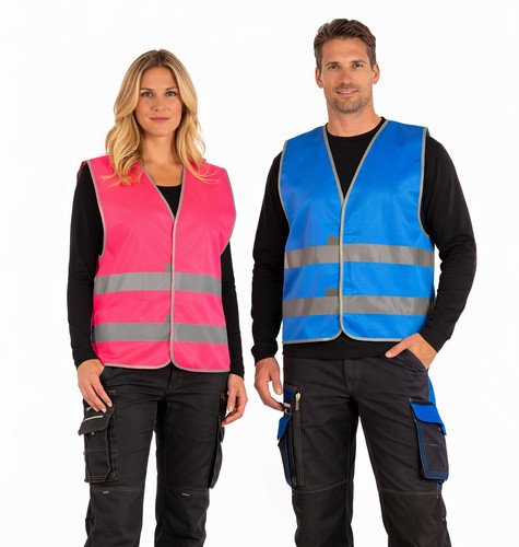 Warnweste pink - warnweste,