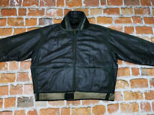 *HUNDERTMARK COSMOS VINTAGE LEDERJACKE*SCHWARZ*MARINE STOCK*GR: XL*TIP TOP