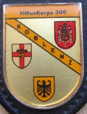 Brustanhänger Verbandsabzeichen Heeresmusikkorps 300 Koblenz  ohne  Zahl III