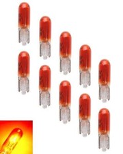 T5 W5/1.2 12V W1.2W W2x4,6D Glüh Lampe Tacholicht KFZ PKW 10St.Techline ORANGE