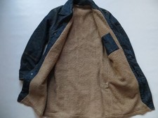 Diesel GABYS Jeans Jacke Gr. L Warm Teddy Fell gefütterter Mantel, Winterjacke !