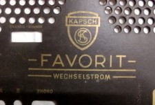 Röhrenradio Rückwand Kapsch
