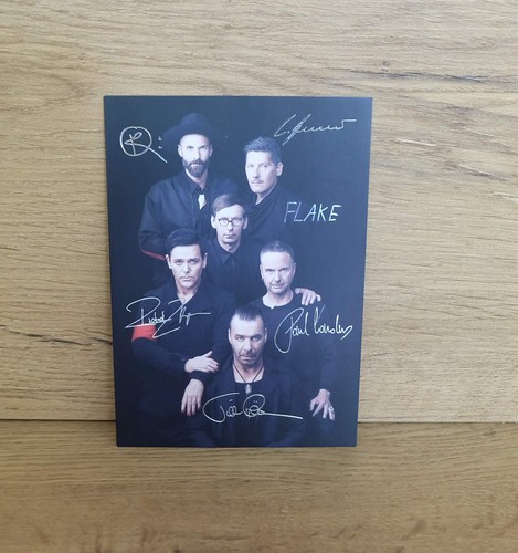Rammstein autogrammkarte 2019 - rammstein,