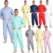 Herren Jumpsuit Arbeitskleidung Bodysuit Solid Strampler Lager Antistatisch