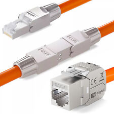 CAT 7 Netzwerkstecker / Verbinder / Keystone Modul RJ-45 Netzwerk Verlegekabel