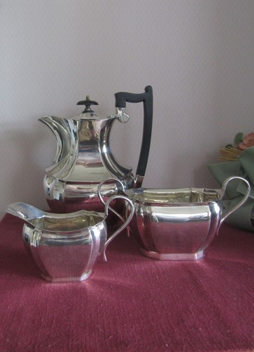 3tlg silver platet - 3tlg., kaffee