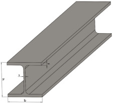 Stahlträger HEB 140 Feuerverzinkt S235  3,32m Doppel T Pfosten Stütze Pfeiler