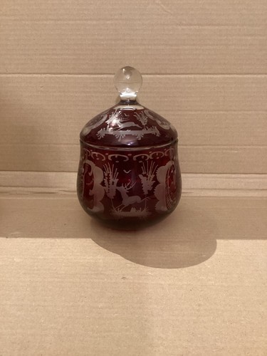 Bonboniere böhmen glas - -, böhmen-