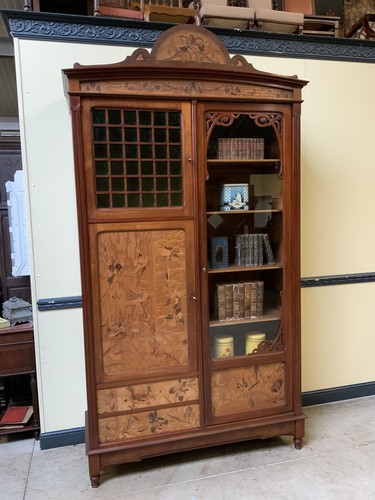 Antike jugendstil vitrine art - jugendstil, vitrine,