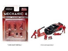 Mechanics 4 Figure Set of 6 pieces - limited - American Diorama 1:64