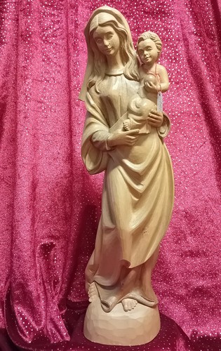 Holzfigur madonna mit - holzfigur, kind"
