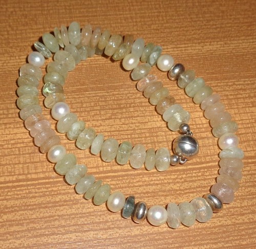 Beryll kette aquamarin - beryll,