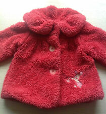DISNEY GEORGE süße Baby FELLJACKE Jacke MANTEL Fell 86/92 18-24mon WEICH warm