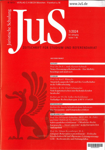Jus juristische schulung 2024 - jus,